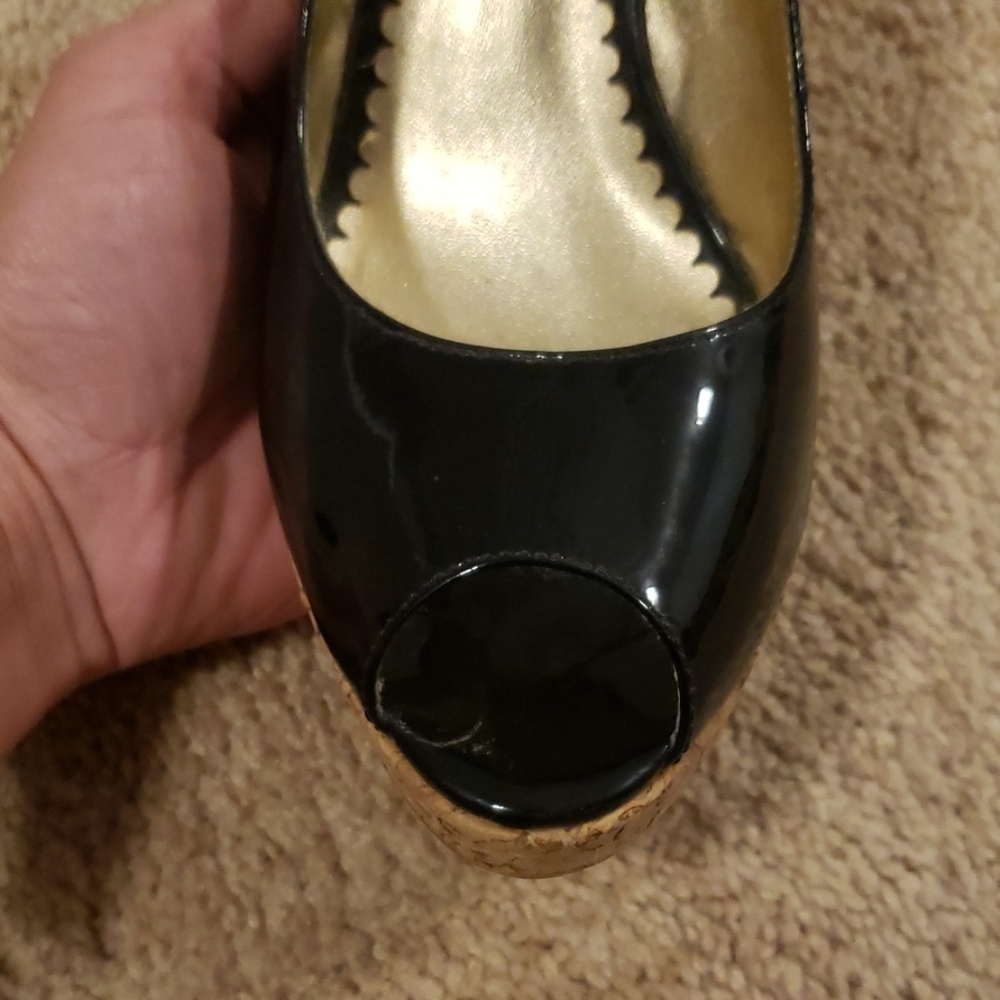 Jessica Simpson peep toe shoes 9.5 - Picture 2 of 4